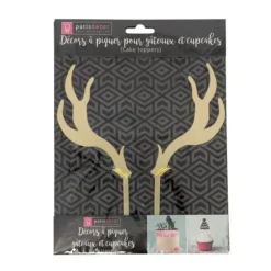 Cerf Dellier Cake Topper Cerf Dorés New