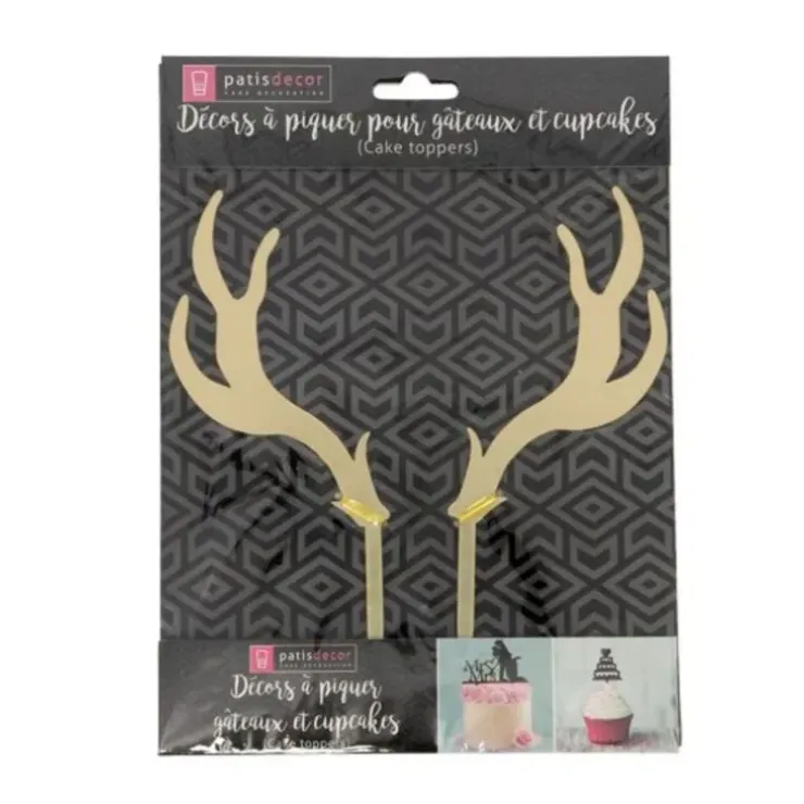 Cerf Dellier Cake Topper Cerf Dorés New