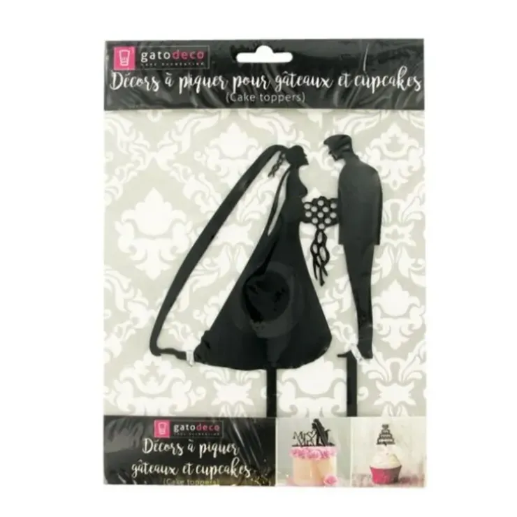 Cerf Dellier Cake Topper Couple de mariés Online