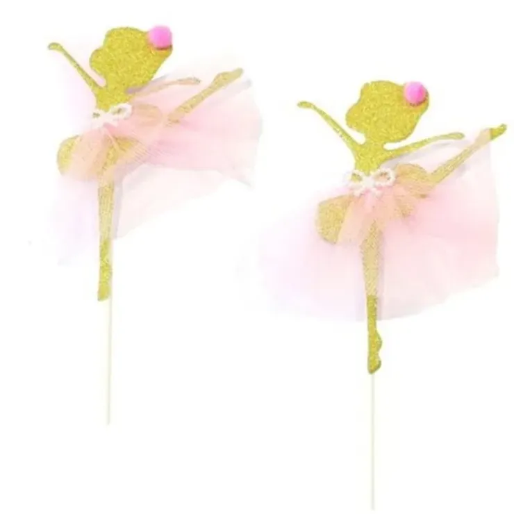 Cerf Dellier Cake topper danseuse dorée (x 2) Discount