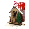 Cerf Dellier Cake topper en bois chalet de Noël Renne Best