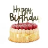 Cerf Dellier Cake Topper Happy Birthday doré Best