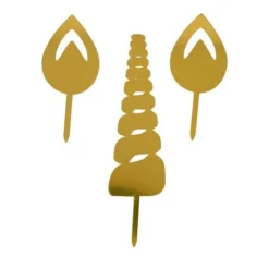 Cerf Dellier Cake Topper Licorne Dorés Hot