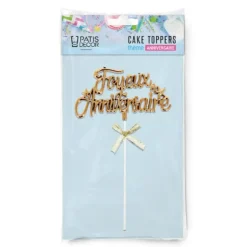 Cerf Dellier Cake topper "Joyeux anniversaire" Sale