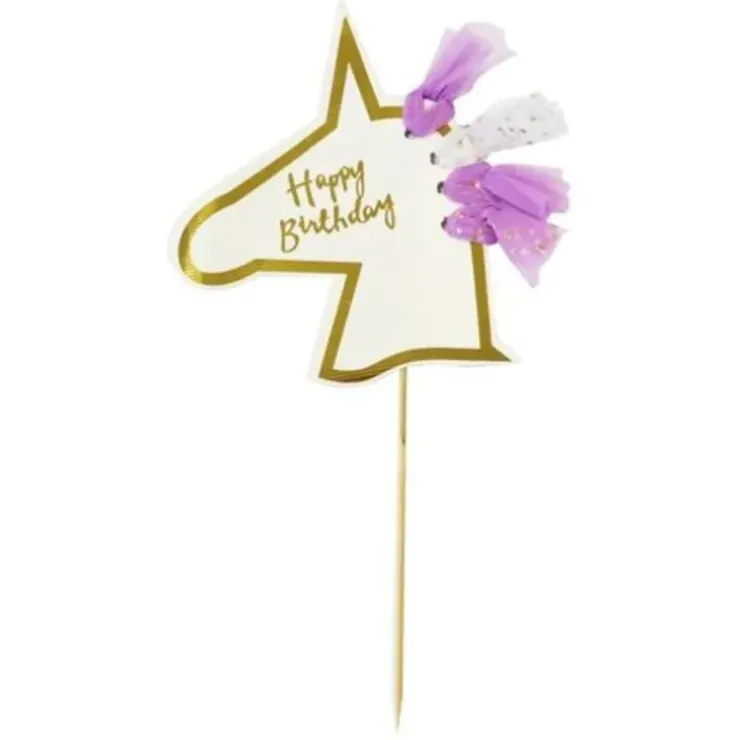 Cerf Dellier Cake topper tête de licorne Sale