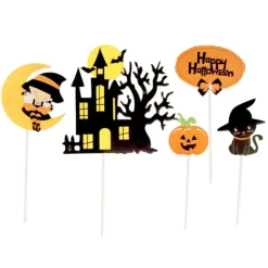 Cerf Dellier Cake toppers assortis thème Halloween 2 (x5) Sale