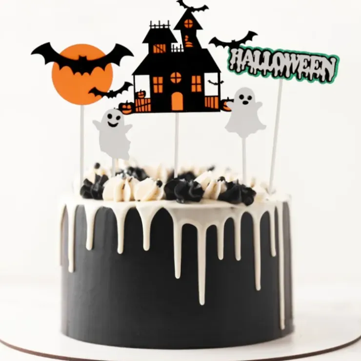 Cerf Dellier Cake toppers assortis thème Halloween (x5) Best