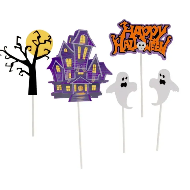 Cerf Dellier Cake toppers assortis thème Halloween 3 (x5) Online