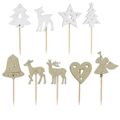 Cerf Dellier Cake toppers mix de Noël Sale