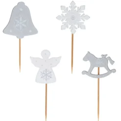 Cerf Dellier Cake toppers mix de Noël 4