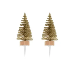 Cerf Dellier Cake toppers sapins dorés Best