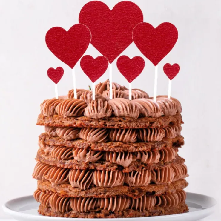 Cerf Dellier Cakes toppers cœurs brillants (x7) Discount