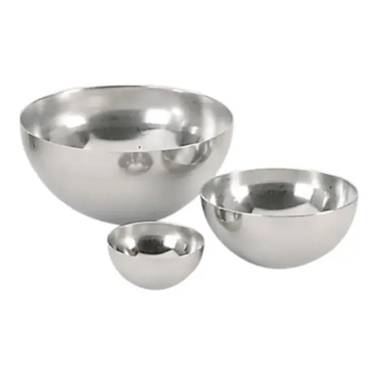 Cerf Dellier Calotte demi-sphère inox H 8 cm Ø 16 cm De Buyer