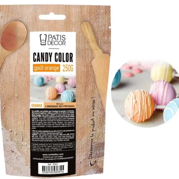 Cerf Dellier Candy Color oranges goût Orange 250 g Outlet