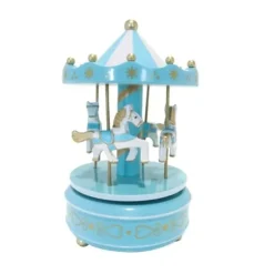 Cerf Dellier Carrousel musical bleu