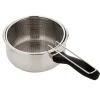 Cerf Dellier Casserole avec Panier inox 18 cm New