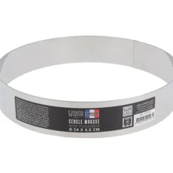 Cerf Dellier Cercle à mousse inox H 4,5 cm Ø 24 cm Discount