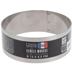 Cerf Dellier Cercle à mousse inox H 4,5 cm Ø 12 cm Outlet