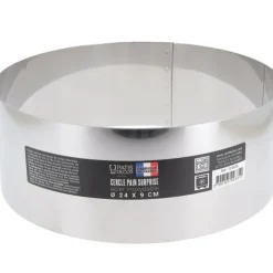 Cerf Dellier Cercle à pain surprise inox H 9 cm Ø 24 cm Best