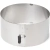 Cerf Dellier Cercle à pâtisserie extensible avec levier de blocage - hauteur 9 cm - Ø 17 à 30 cm Discount