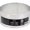 Cerf Dellier Cercle à tarte perforé inox H 3,5 cm Ø 8 cm Hot