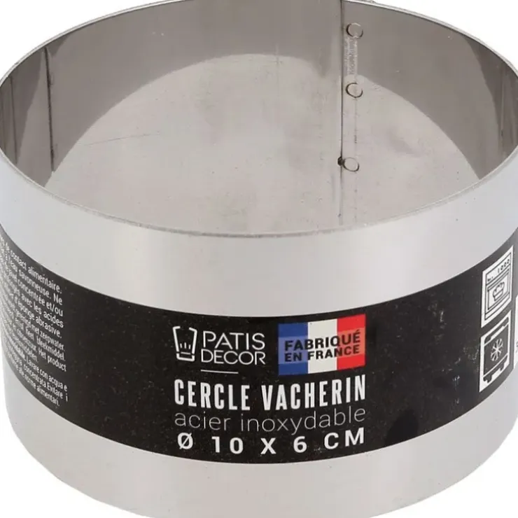 Cerf Dellier Cercle à vacherin inox H 6 cm Ø 10 cm Best