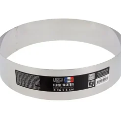 Cerf Dellier Cercle à vacherin inox H 6 cm Ø 26 cm Outlet