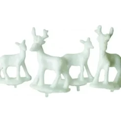 Cerf Dellier Cerf et biche blancs sur pique (x24) Sale