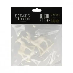 Cerf Dellier Cerf et biche blancs sur pique (x2) Clearance