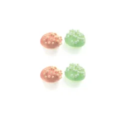 Cerf Dellier Champignons 3D roses et verts (x100) Sale