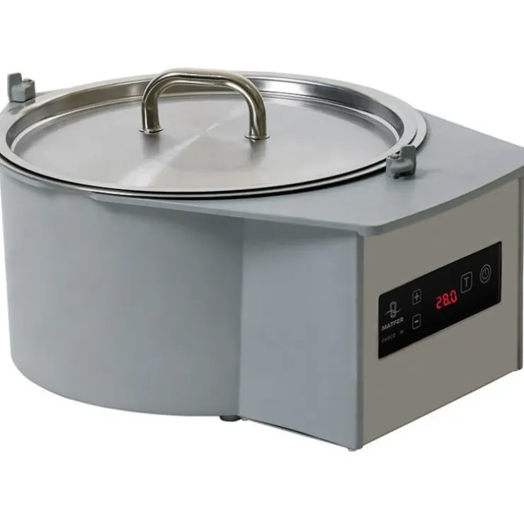 Cerf Dellier Choco 10 trempeuse ronde à eau capacité 12 litres cuve amovible 51x40x26 cm Best