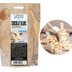 Cerf Dellier Chocolat blanc spécial préparations glacées Patisdécor 250 g
