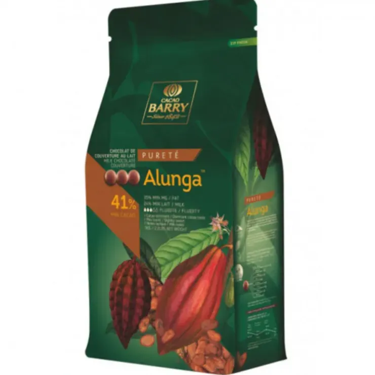 Cerf Dellier Chocolat de couverture au lait Alunga 41 % 1 Kg Discount