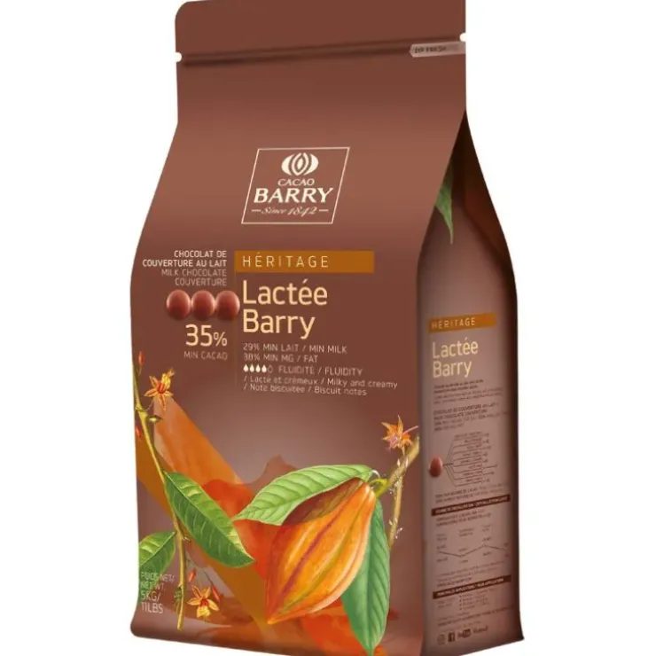 Cerf Dellier Chocolat de Couverture au Lait Lactée 35 % 5 kg Hot