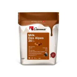 Cerf Dellier Chocolat de Couverture Milk des Alpes 35 % 1,5 kg Clearance