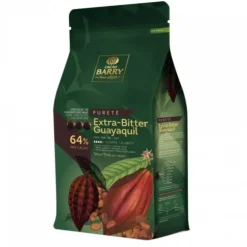 Cerf Dellier Chocolat de Couverture Noir Extra Bitter Guayaquil 64 % 5 Kg