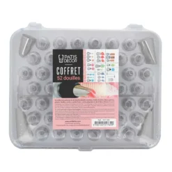 Cerf Dellier Coffret 52 douilles décors fins inox Hot