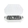 Cerf Dellier Coffret 55 douilles décors fins assorties inox Hot