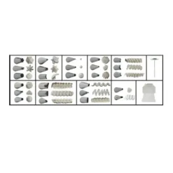 Cerf Dellier Coffret 26 douilles décors inox Discount