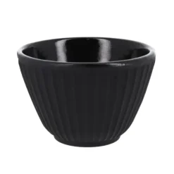 Cerf Dellier Coffret théière + tasses à rayures en fer noir - 800 ml Discount