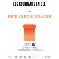 Cerf Dellier Colorant gel rouge Patisdécor New