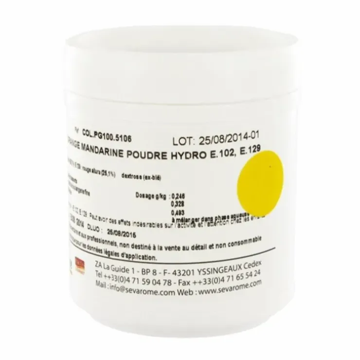 Cerf Dellier Colorant poudre alimentaire Mandarine 100 g Sale