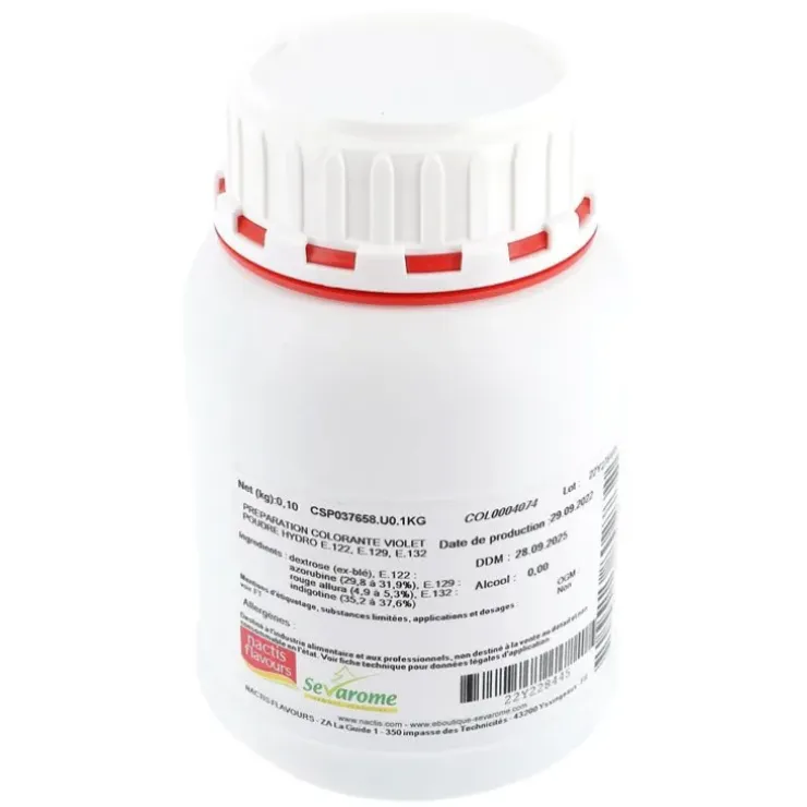Cerf Dellier Colorant poudre alimentaire Violet 100 g Sale