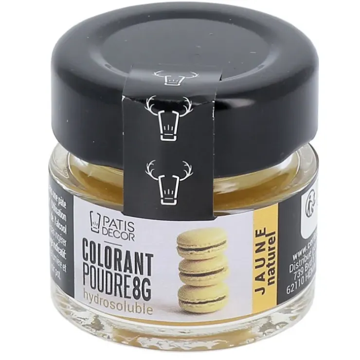 Cerf Dellier Colorant poudre hydrosoluble jaune naturel 8 g Best