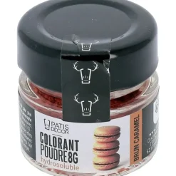 Cerf Dellier Colorant poudre hydrosoluble brun caramel 8 g