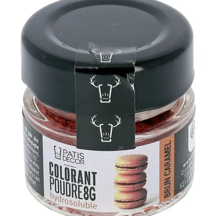 Cerf Dellier Colorant poudre hydrosoluble brun caramel 8 g
