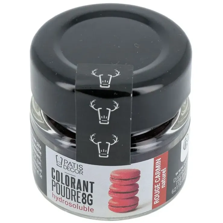 Cerf Dellier Colorant poudre hydrosoluble rouge carmin naturel 8 g Clearance