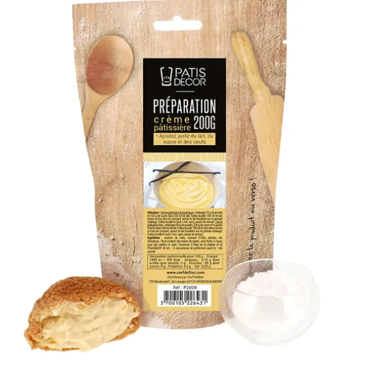 Cerf Dellier Crème Pâtissière 200 g Online