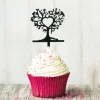Cerf Dellier Cupcake Toppers Arbres cœurs (x 8) Discount