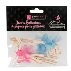 Cerf Dellier Cupcake Toppers Ballerines assorties (x 12) Clearance